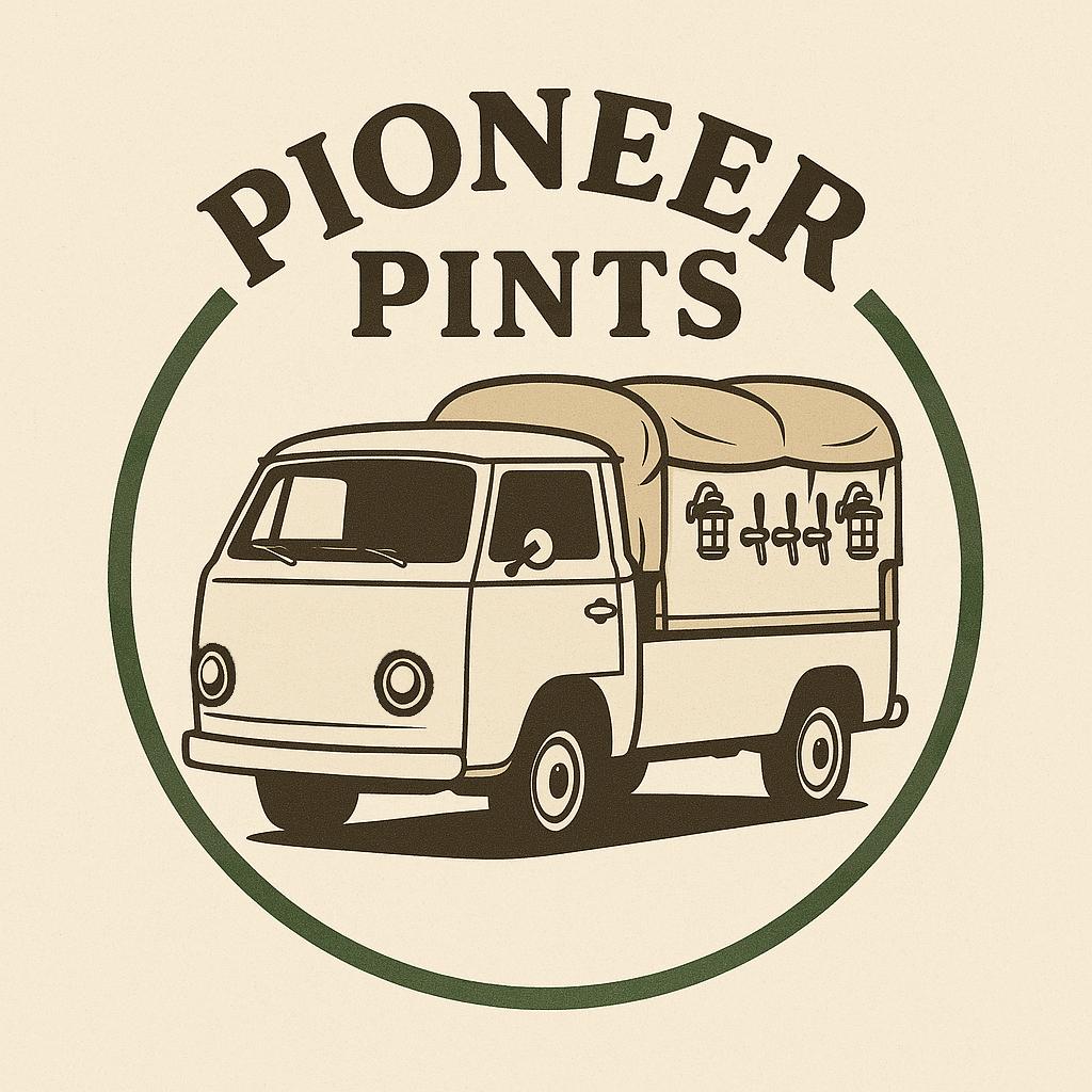 Pioneer Pints Logo, a VW Tap Truck